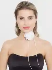 Конфетный чокер цветок, украшение на шею, роза