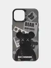 Темно-синий чехол для iPhone 11, 13, 14, 15, Pro, Max, чехол на айфон силиконовый с принтом KAWS, Karl