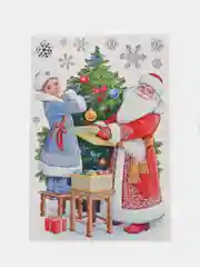 Бордовый набор для декорирования, наклейки на окна новогодние. Размер: мм 246x167, ПВХ