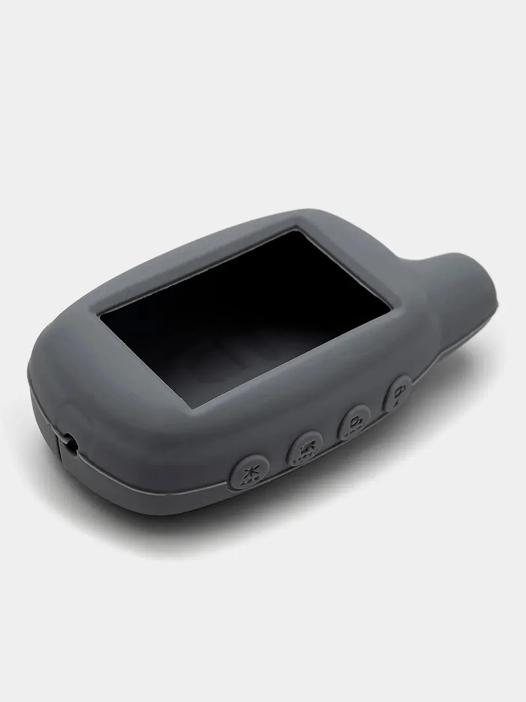 Серый чехол для брелка сигнализации силиконовый Cenmax ST-7А/V-7A