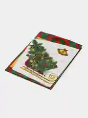 Бордовый пакет подарочный, новогодний, ламинированный, картон с рисунком. S, MS, M, ML, L