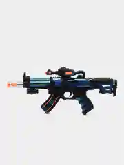 Синий игрушечный автомат, со световыми и звуковыми эффектами пистолет светящийся