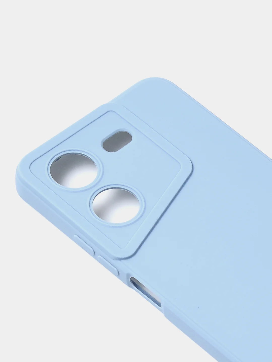 Голубой чехол для Tecno Pova 5 (4G), цветной, матовый, с защитой камеры