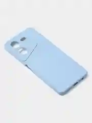 Голубой чехол для Tecno Pova 5 (4G), цветной, матовый, с защитой камеры