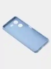 Голубой чехол для Tecno Pova 5 (4G), цветной, матовый, с защитой камеры