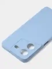 Голубой чехол для Tecno Pova 5 (4G), цветной, матовый, с защитой камеры