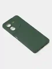 Зеленый чехол для Tecno Pova 5 (4G), цветной, матовый, с защитой камеры