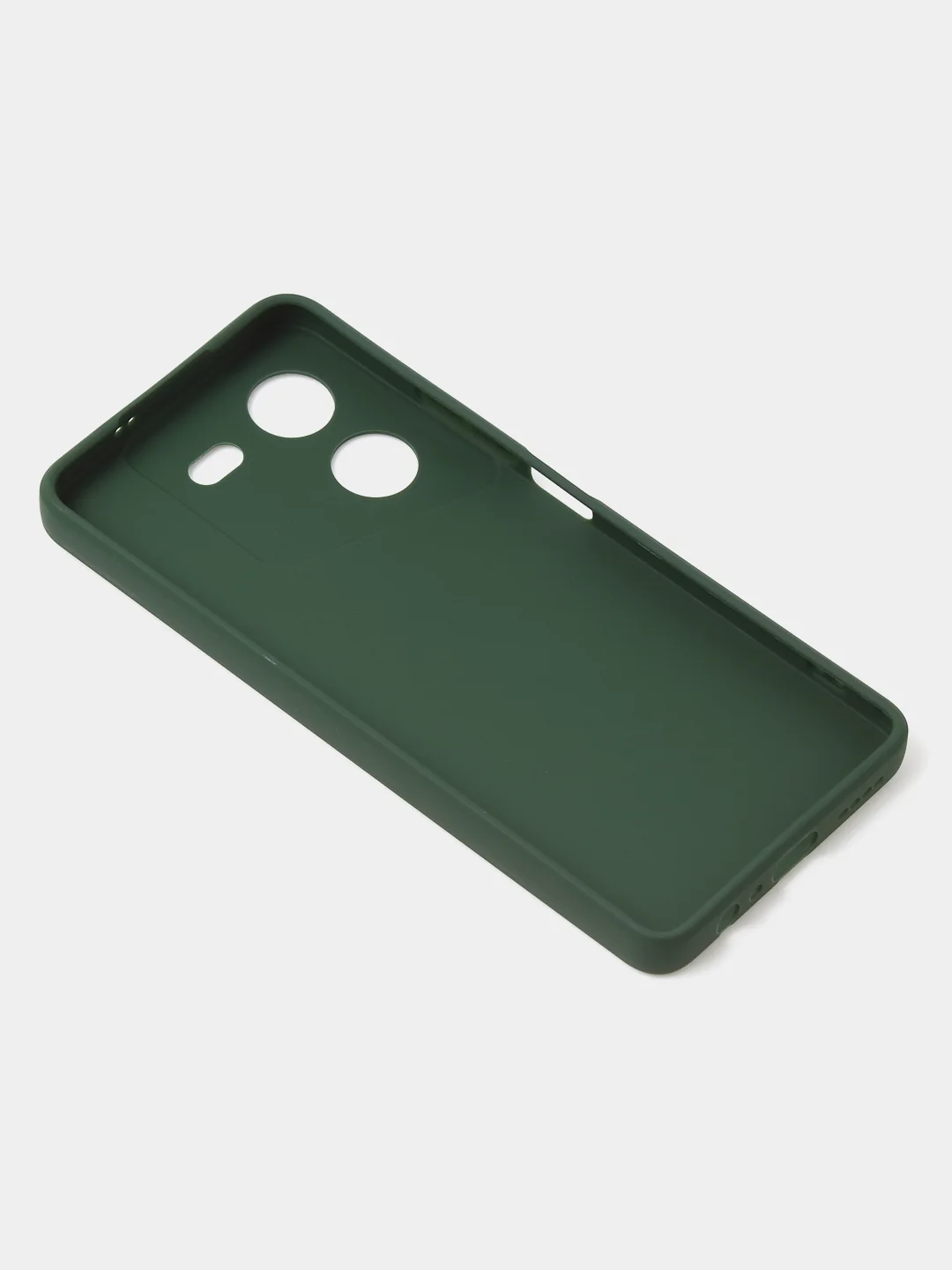 Зеленый чехол для Tecno Pova 5 (4G), цветной, матовый, с защитой камеры