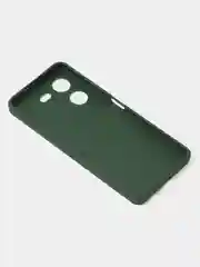 Зеленый чехол для Tecno Pova 5 (4G), цветной, матовый, с защитой камеры