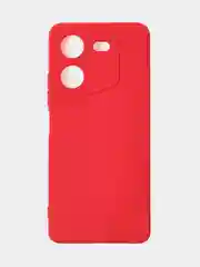 Красный чехол для Tecno Pova 5 (4G), цветной, матовый, с защитой камеры