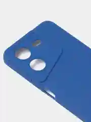 Синий чехол для Tecno Pova 5 (4G), цветной, матовый, с защитой камеры