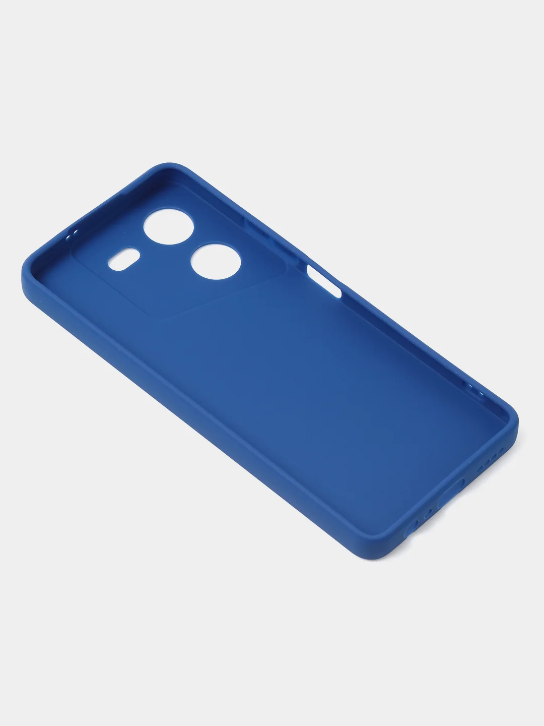 Синий чехол для Tecno Pova 5 (4G), цветной, матовый, с защитой камеры