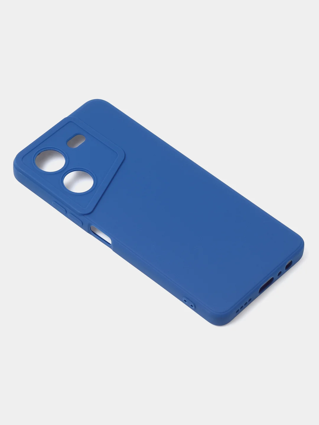 Синий чехол для Tecno Pova 5 (4G), цветной, матовый, с защитой камеры