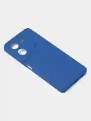 Синий чехол для Tecno Pova 5 (4G), цветной, матовый, с защитой камеры