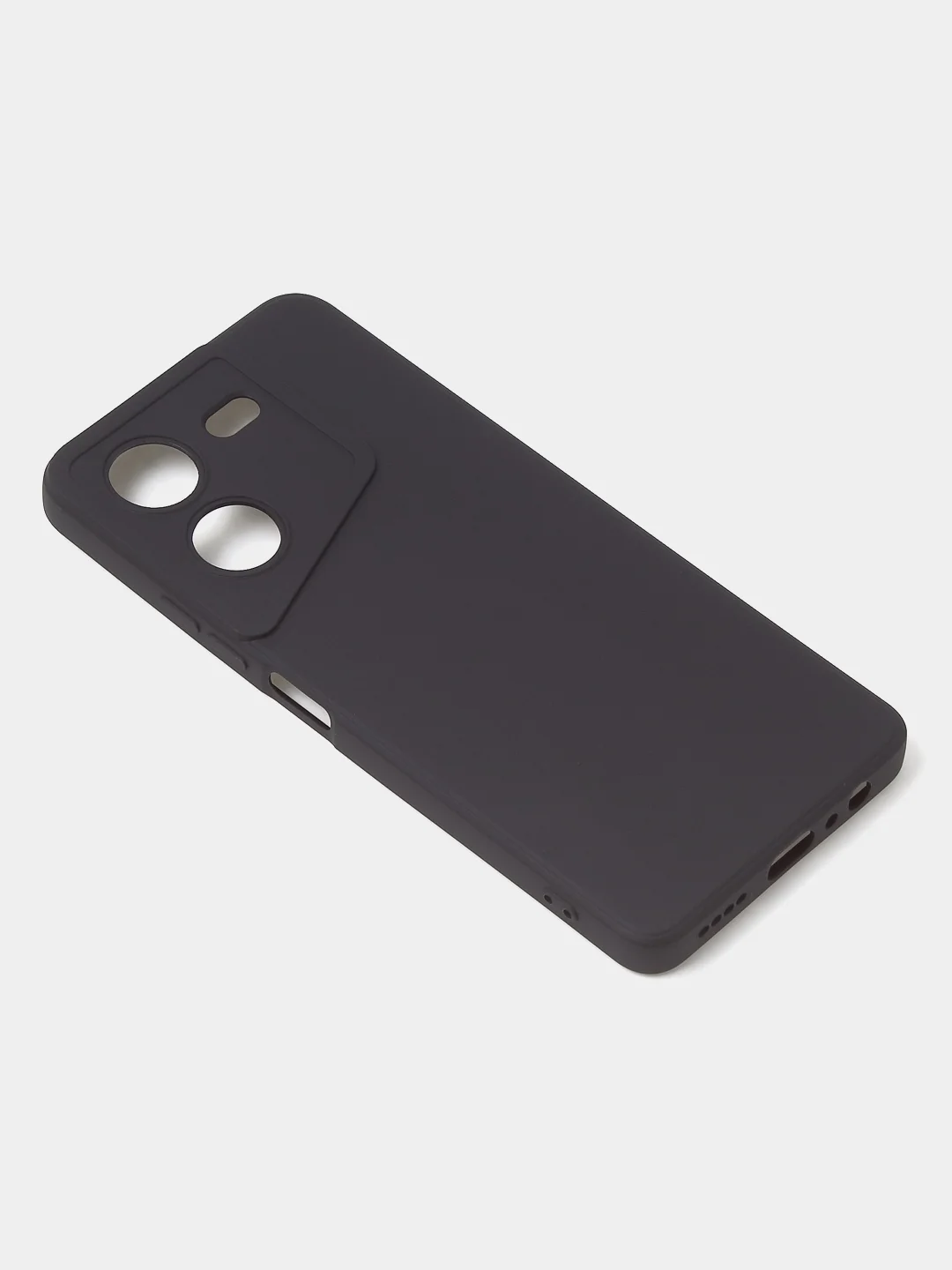 Черный чехол для Tecno Pova 5 (4G), цветной, матовый, с защитой камеры