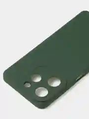 Зеленый чехол для Tecno Spark 10 Pro цветной матовый с дополнительной защитой камеры