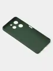 Зеленый чехол для Tecno Spark 10 Pro цветной матовый с дополнительной защитой камеры