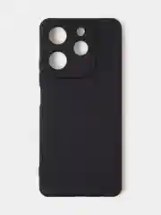Черный чехол для Tecno Spark 10 Pro цветной матовый с дополнительной защитой камеры