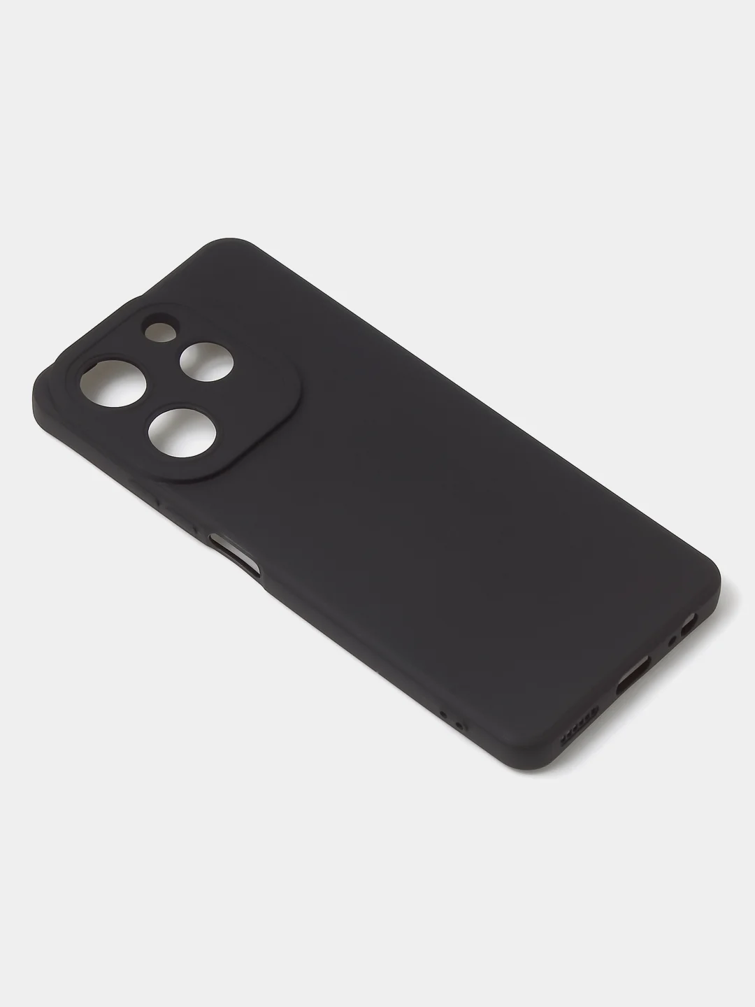 Черный чехол для Tecno Spark 10 Pro цветной матовый с дополнительной защитой камеры