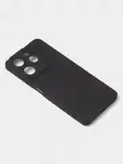 Черный чехол для Tecno Spark 10 Pro цветной матовый с дополнительной защитой камеры
