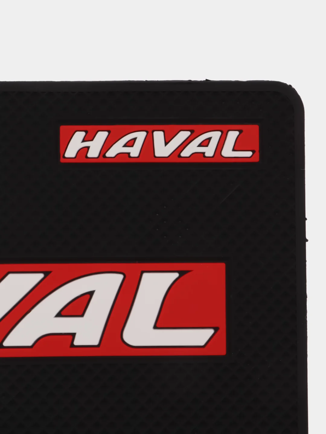Красный противоскользящий коврик на панель, с логотипом автомобиля HAVAL