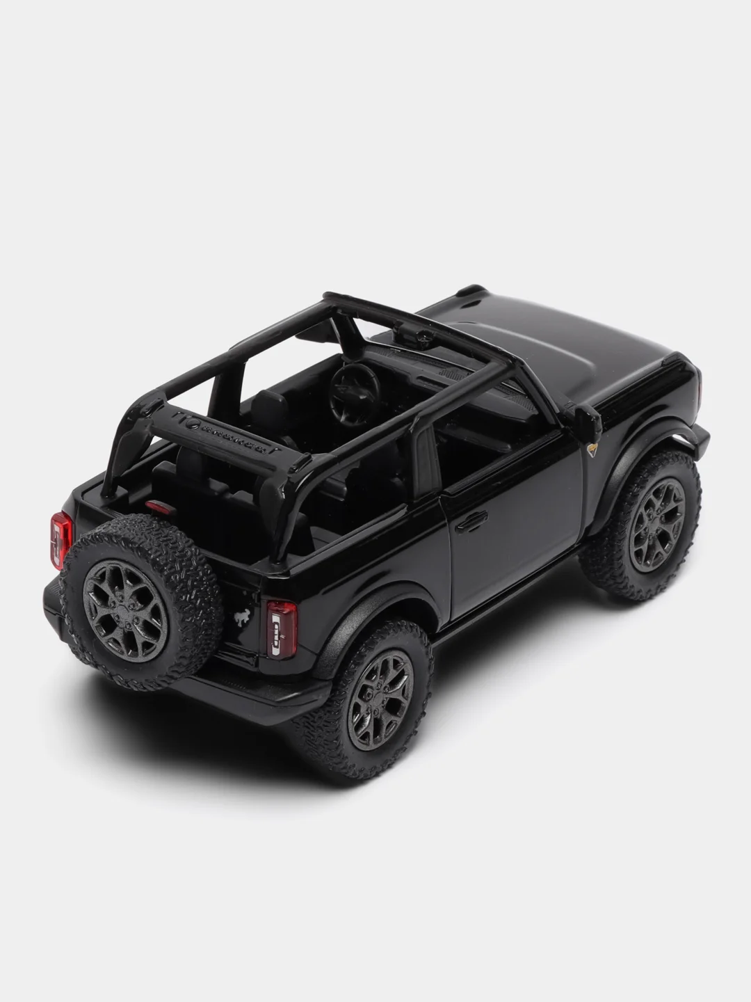 Черный машинка металлическая Kinsmart 1:34 2022 Ford Bronco (Open Top) KT5438DA