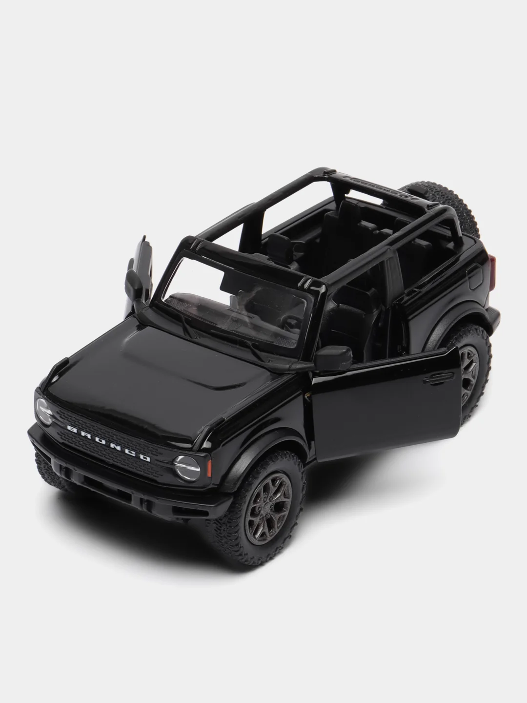 Черный машинка металлическая Kinsmart 1:34 2022 Ford Bronco (Open Top) KT5438DA