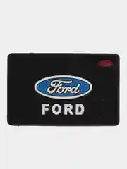 Синий противоскользящий коврик на панель, с логотипом автомобиля (не липкий)  Ford