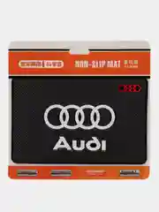 Белый противоскользящий коврик на панель с логотипом автомобиля, не липкий, Audi
