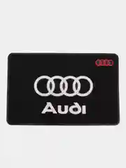 Белый противоскользящий коврик на панель с логотипом автомобиля, не липкий, Audi