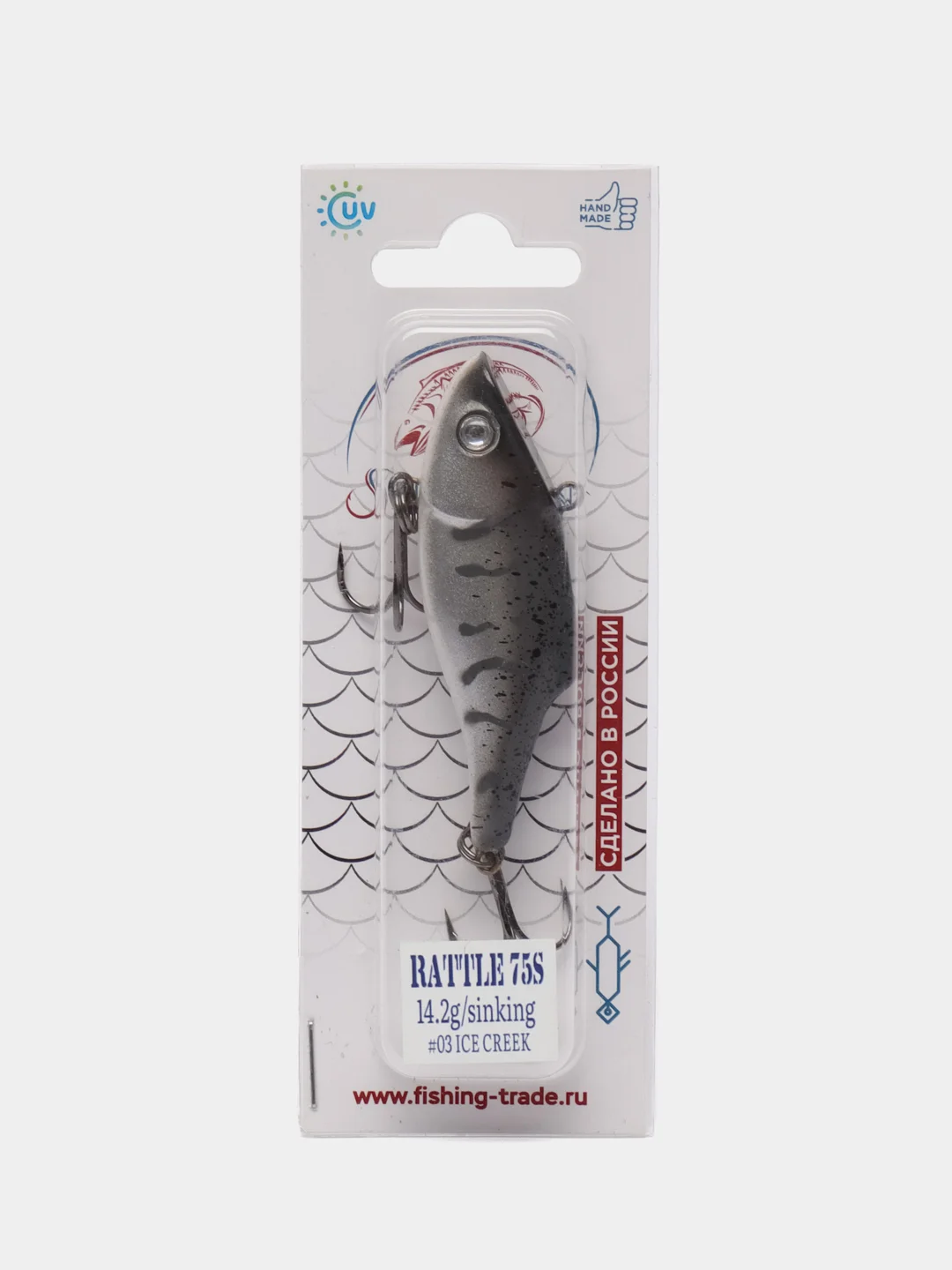 Вайб Shindin Rattle 75S (75 mm/14,2 g), #03 ice creek
