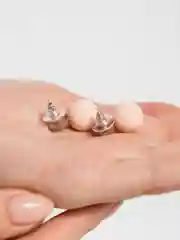 Серьги круглые матовые