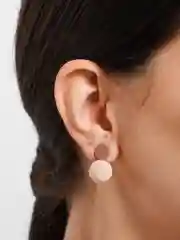 Серьги круглые матовые