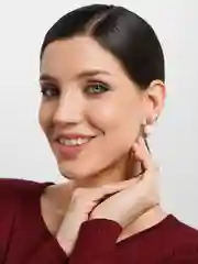 Серьги круглые матовые