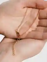 Золотой цепочка с сердцем, женская