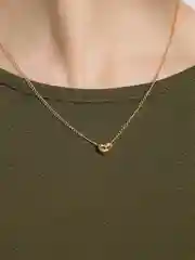 Золотой цепочка с сердцем, женская