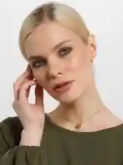 Золотой цепочка с кулоном Сердце