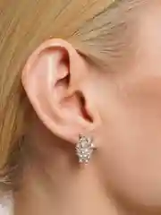 Серьги Сова / Серьги совушки / Серьги с фианитами / Серьги гвоздики