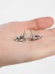 Серьги Сова / Серьги совушки / Серьги с фианитами / Серьги гвоздики