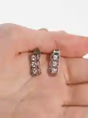 Серьги с фианитами / Серьги дорожки