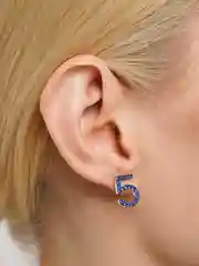 Серьги-пусеты с фианитами