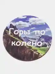 Магнит мотивация из дерева "Горы по колено"