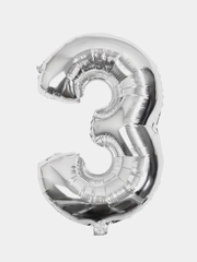 Набор 10 латексных шаров + цифра, фольга, 70 см