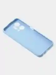 Голубой чехол для Huawei Honor X7A Plus /Honor X7A цветной матовый с дополнительной защитой камеры