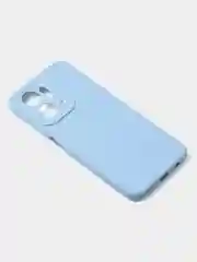 Голубой чехол для Huawei Honor X7A Plus /Honor X7A цветной матовый с дополнительной защитой камеры