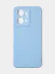 Голубой чехол для Huawei Honor X7A Plus /Honor X7A цветной матовый с дополнительной защитой камеры