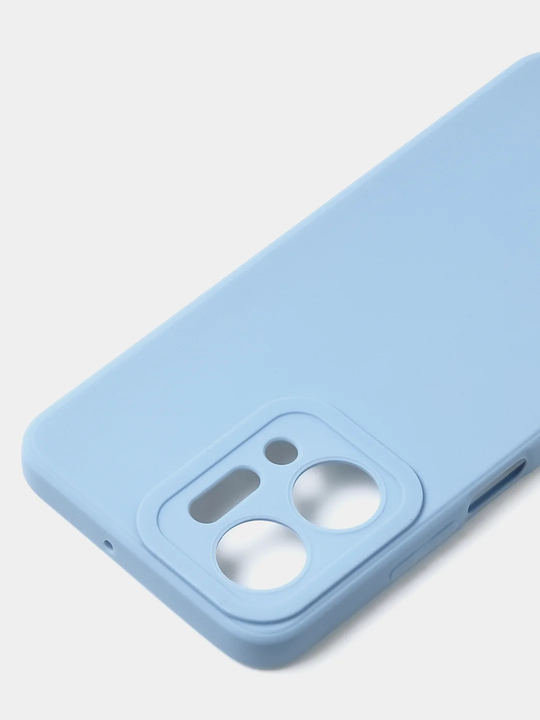 Голубой чехол для Huawei Honor X7A Plus /Honor X7A цветной матовый с дополнительной защитой камеры