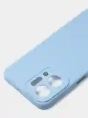 Голубой чехол для Huawei Honor X7A Plus /Honor X7A цветной матовый с дополнительной защитой камеры