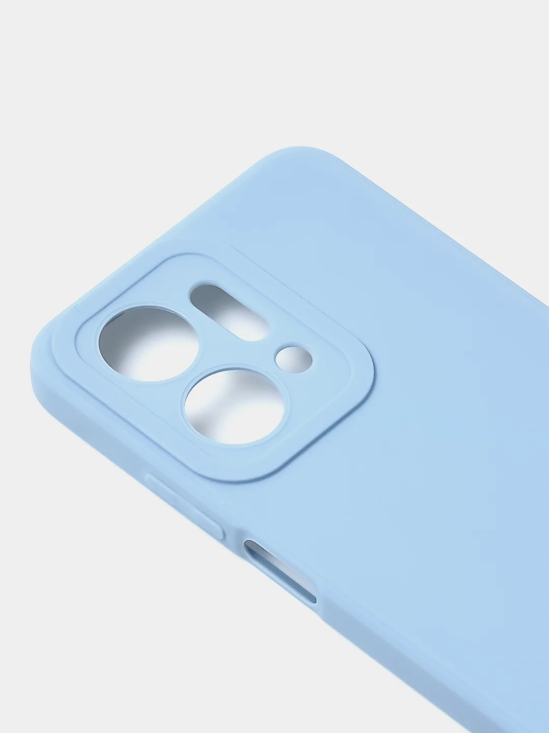 Голубой чехол для Huawei Honor X7A Plus /Honor X7A цветной матовый с дополнительной защитой камеры