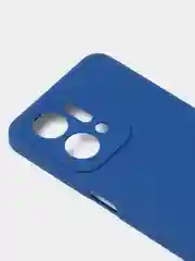 Синий чехол для Huawei Honor X7A Plus /Honor X7A цветной матовый с дополнительной защитой камеры